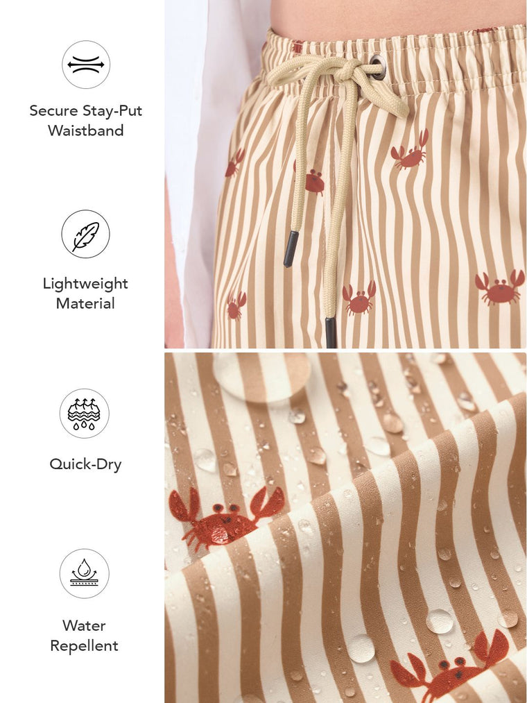Swim Shorts: Crabby Men Swimwear Shorts