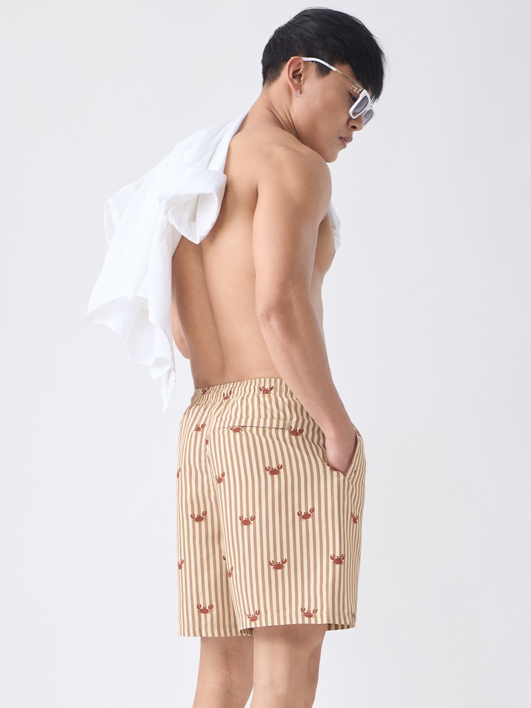 Swim Shorts: Crabby Men Swimwear Shorts