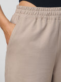 Core Solid Joggers: Biscuit Brown Women Straight Joggers