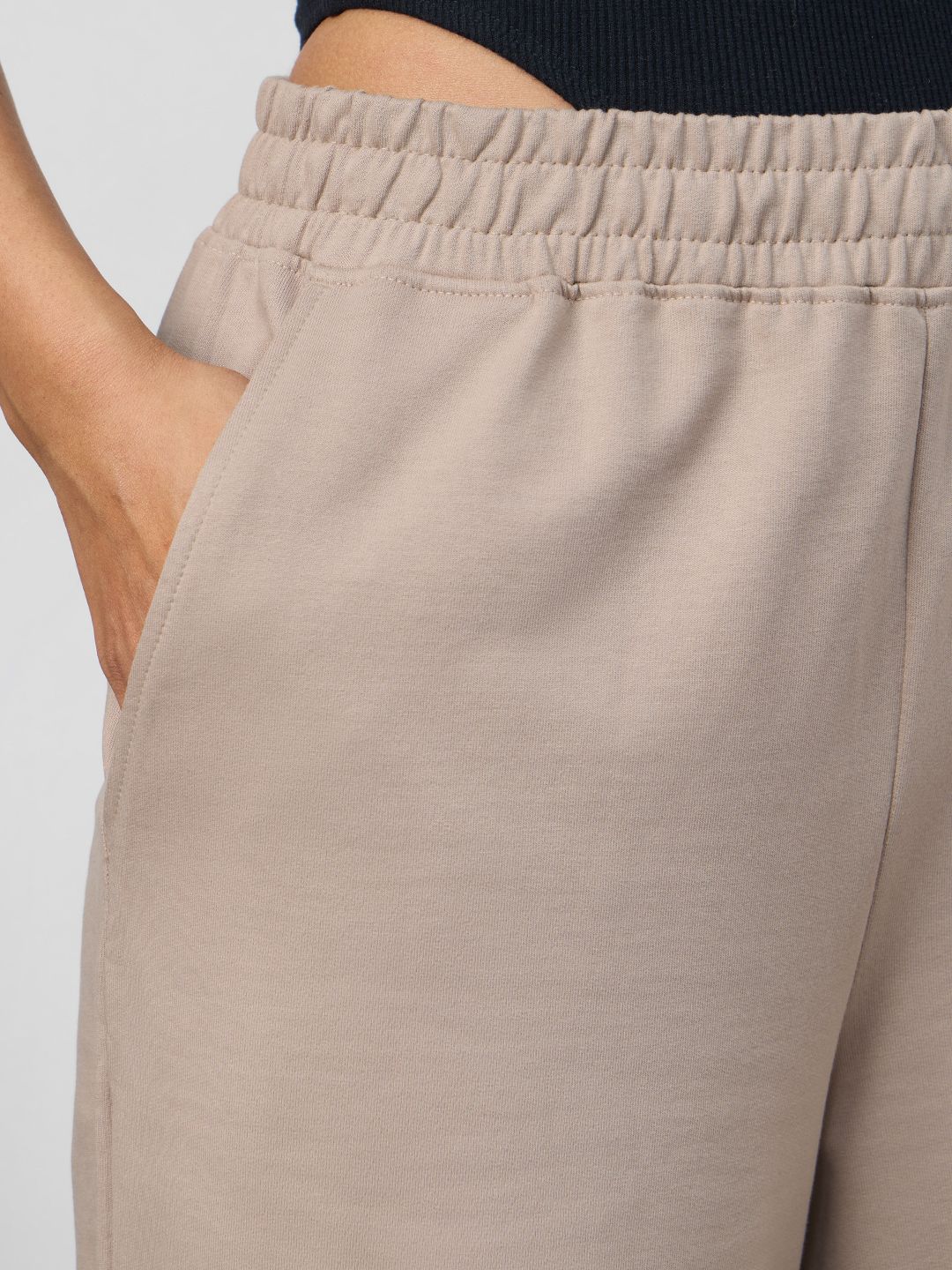 Core Solid Joggers: Biscuit Brown Women Straight Joggers