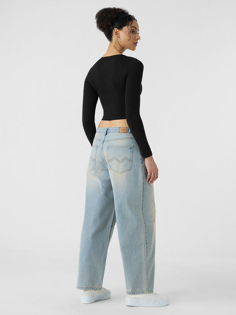 Essential Solids: Black Women Knit Tops