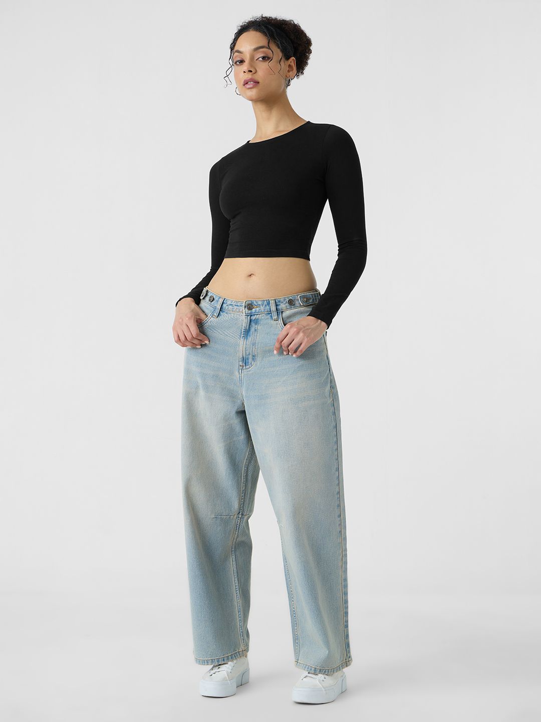 Essential Solids: Black Women Knit Tops