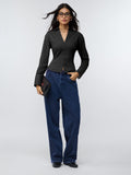 Corset Shirt: Onyx Women Fitted Shirts