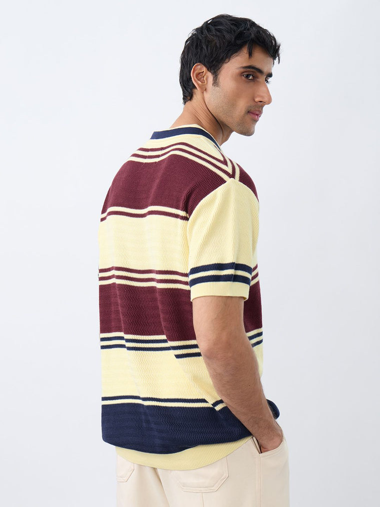 Textured Flat Knit: Classic Crew Textured Polos