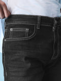 Classic Slim Fit Jeans: Charcoal Grey Men Classic Slim Fit Jeans