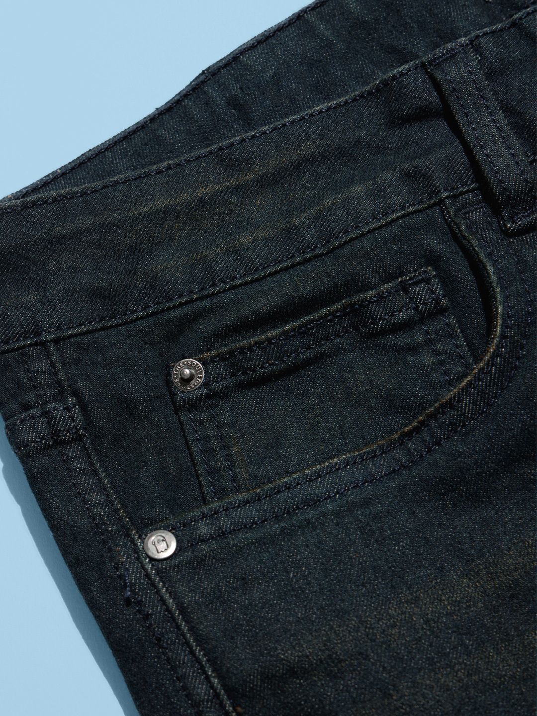 Classic Slim Fit Jeans: Deep Blue Men Classic Slim Fit Jeans