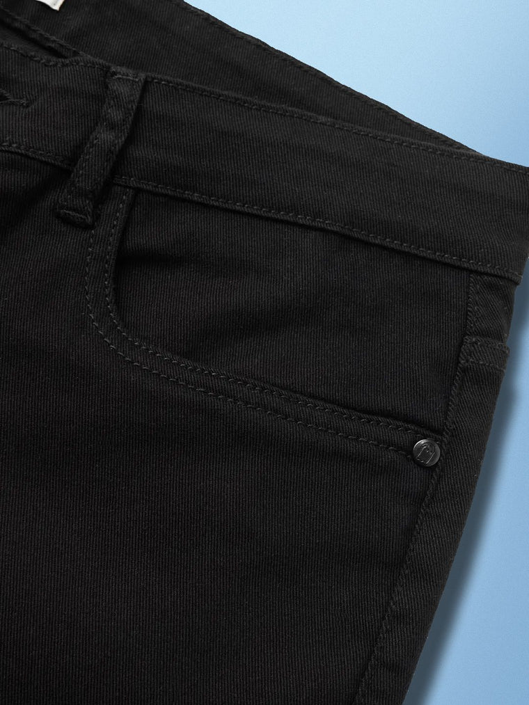 Classic Slim Fit Jeans: Timeless Black Men Classic Slim Fit Jeans