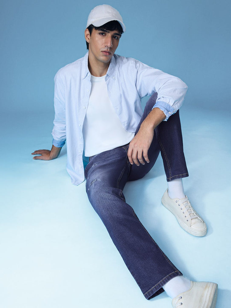 Denim: Sapphire Men Classic Slim Fit Jeans
