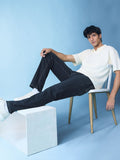 Classic Slim Fit Jeans: Dark Blue Men Classic Slim Fit Jeans
