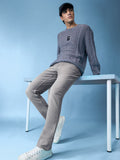 Denim: Smoke Grey Men Classic Slim Fit Jeans