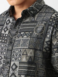 Jacquard: Tribal Tales Oversized Shirts