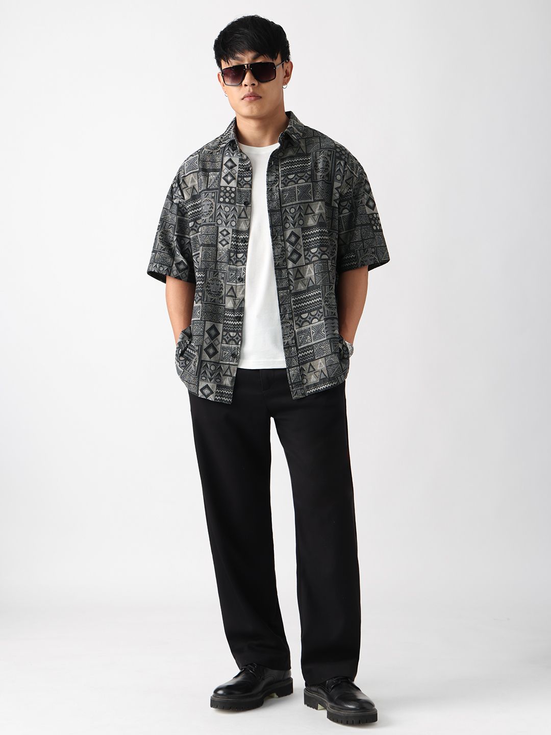 Jacquard: Tribal Tales Oversized Shirts