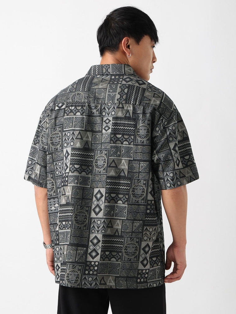 Jacquard: Tribal Tales Oversized Shirts