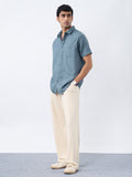 Textured Shirt: Arctic Ice Men Textured Shirts