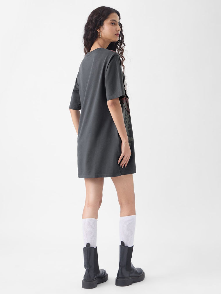 Kung Fu Panda: Angry Panda Women T-Shirt Dresses
