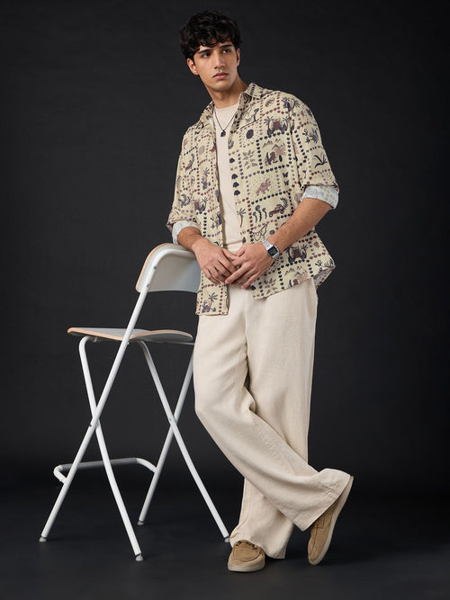 Jurassic Park: Tilescape Men Relaxed Shirts