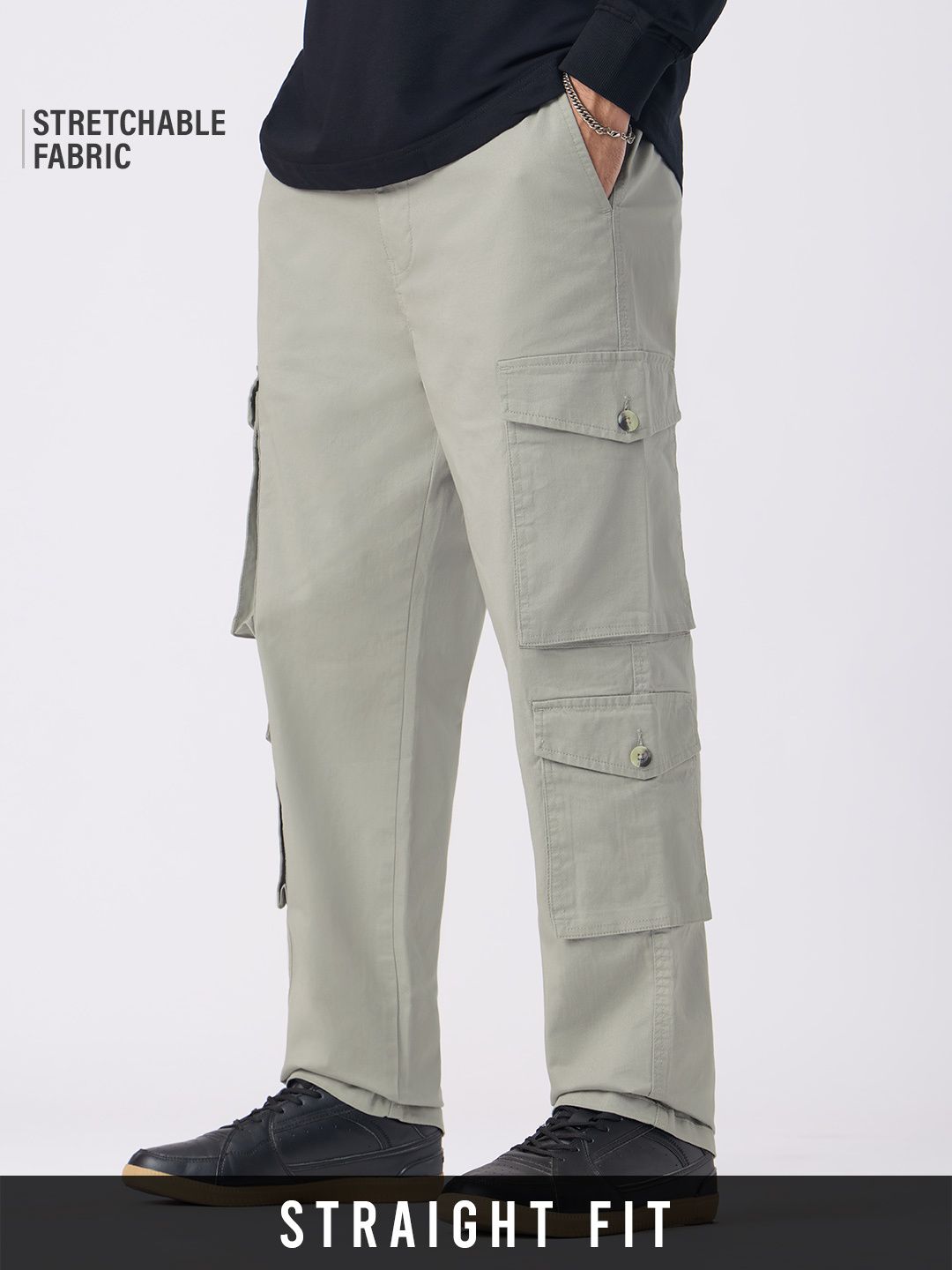 Cargo Pants: Graphite Fade Men Cargo Pants