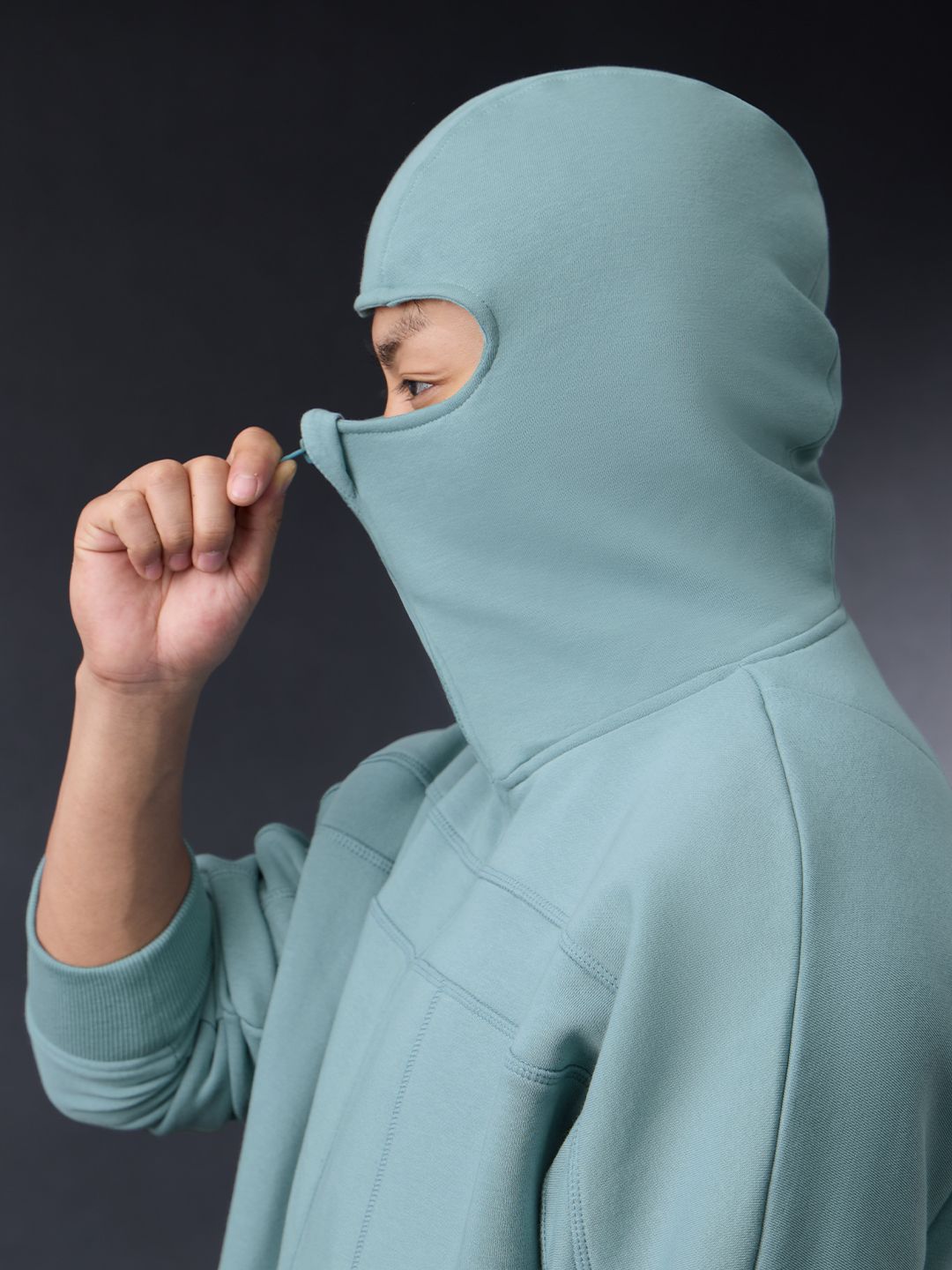 Ninja Cops: Azure Men Oversized Hoodies
