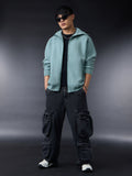 Ninja Cops: Azure Men Oversized Hoodies