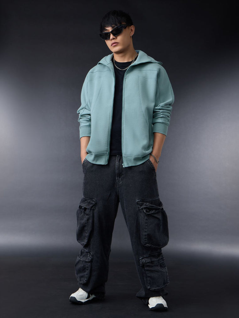 Ninja Cops: Azure Men Oversized Hoodies