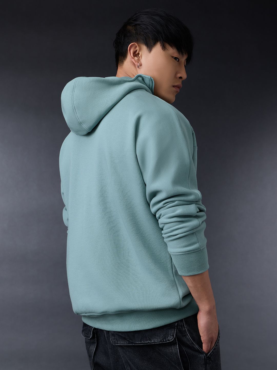 Ninja Cops: Azure Men Oversized Hoodies