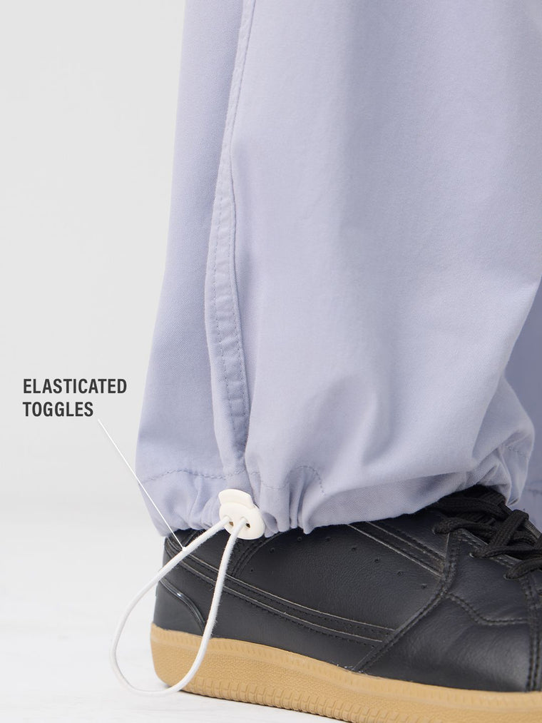 Parachute Pants: Light Purple Women Baggy Pants