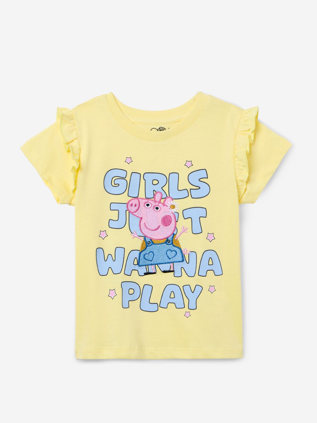 Peppa Pig: Just Wanna Play Girls Cotton T-Shirts (2-8 Yrs)