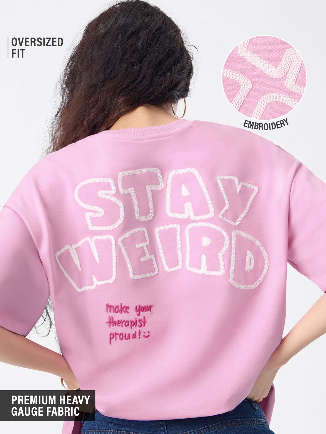 TSS Originals: Stay Weird Women Oversized T-Shirts