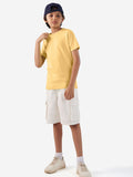 Solids: Butter Young Boys Cotton T-Shirts (8-14 Yrs)