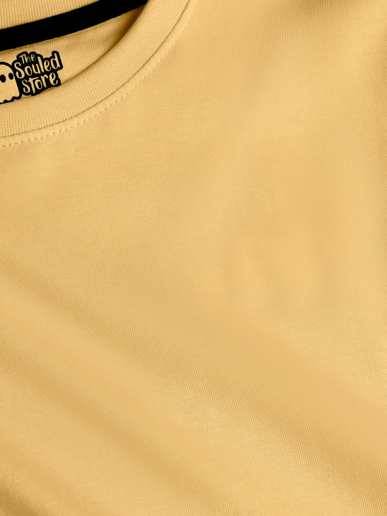 Solids: Butter Young Boys Cotton T-Shirts (8-14 Yrs)