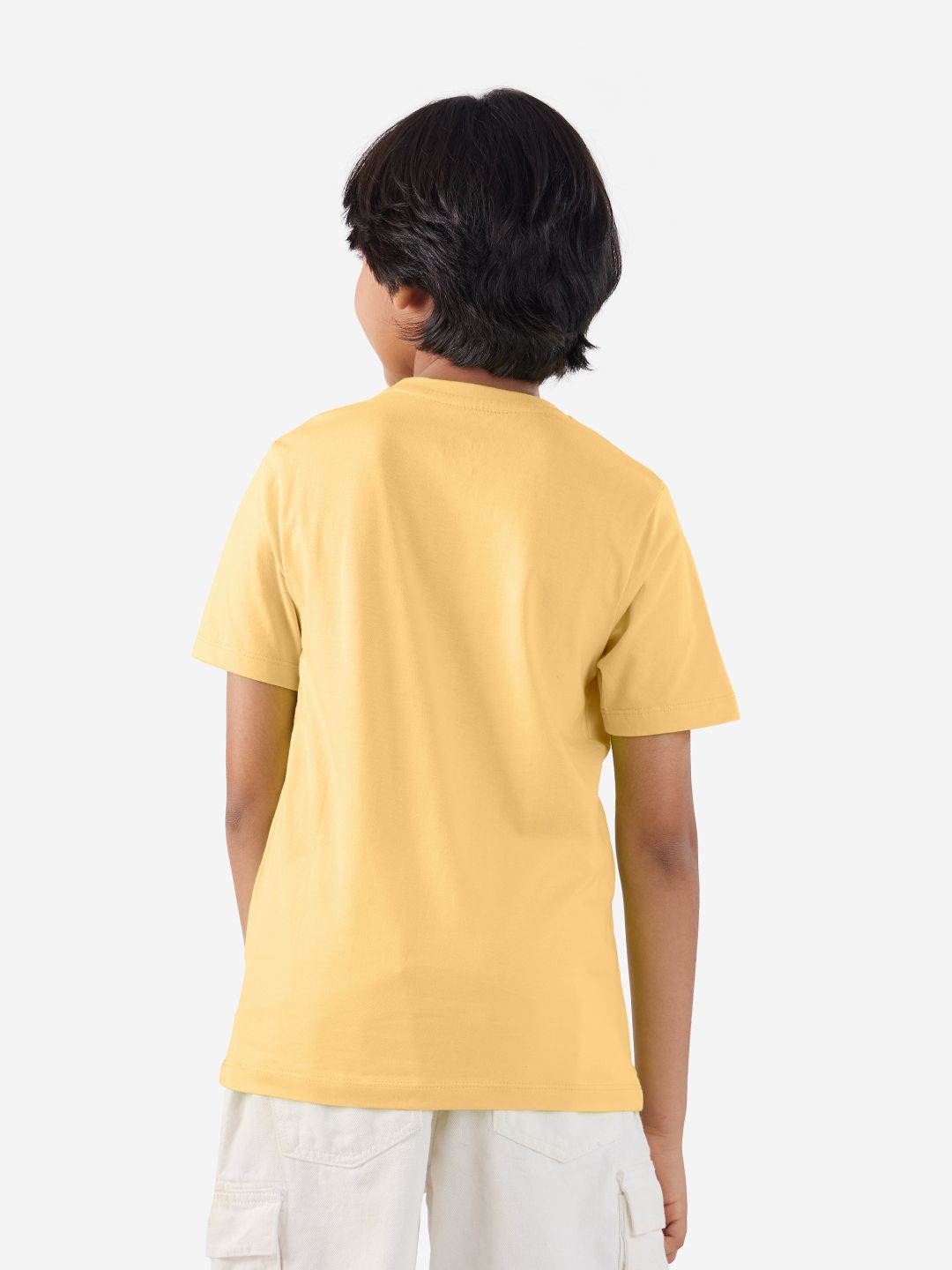 Solids: Butter Young Boys Cotton T-Shirts (8-14 Yrs)