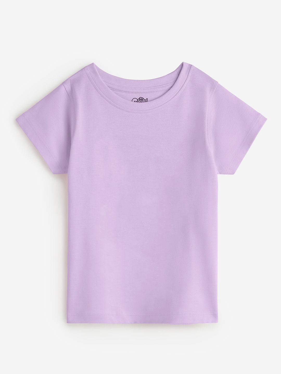 Solids: Lavender Young Girls Cotton T-Shirts (8-14 Yrs)