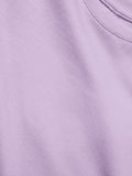 Solids: Lavender Young Girls Cotton T-Shirts (8-14 Yrs)