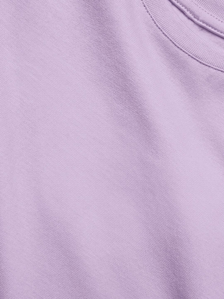 Solids: Lavender Young Girls Cotton T-Shirts (8-14 Yrs)