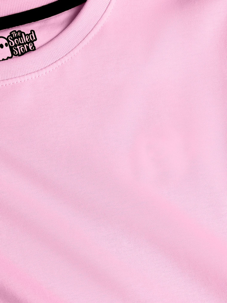 Solids: Pink Girls Cotton T-Shirts (2-8 Yrs)