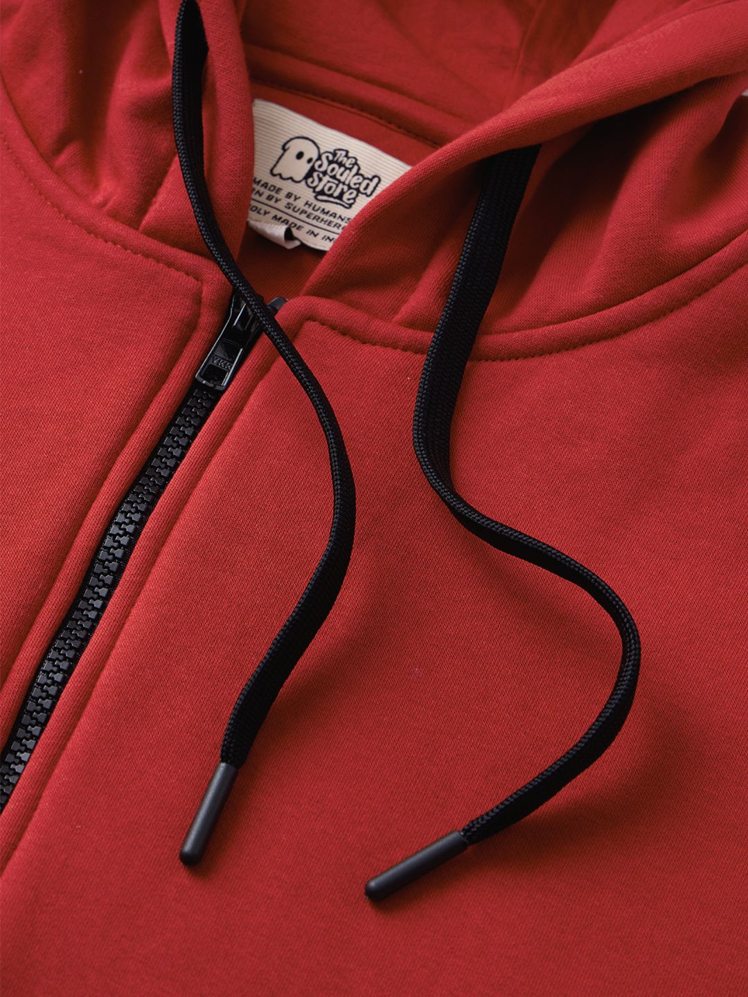 Oversized Hoodie: Blazing Red Men Oversized Hoodies