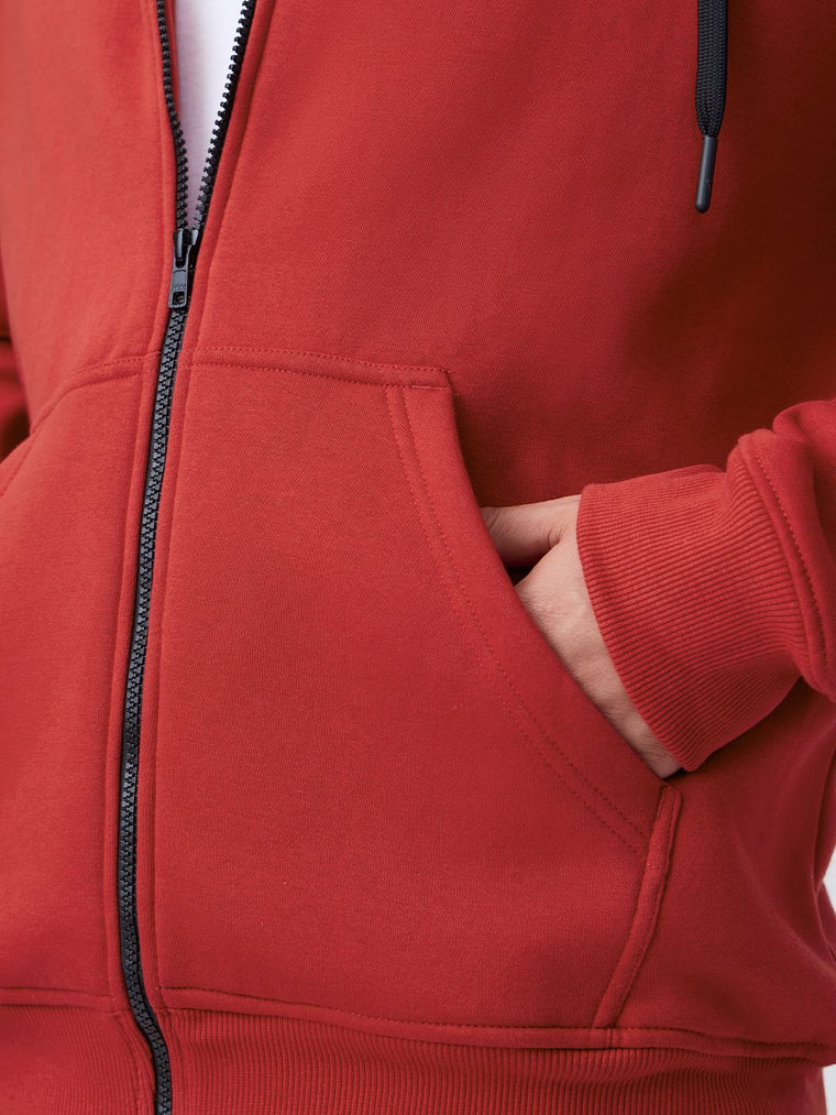 Oversized Hoodie: Blazing Red Men Oversized Hoodies