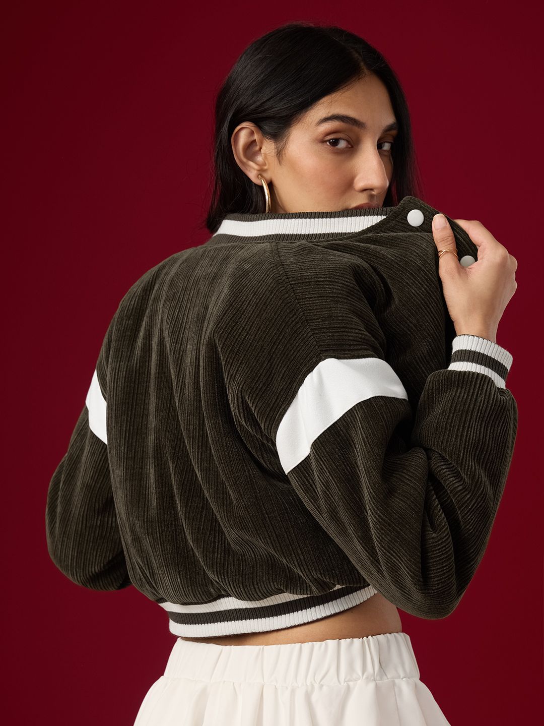 Souled Originals: Chocolate Women Varsity Jackets