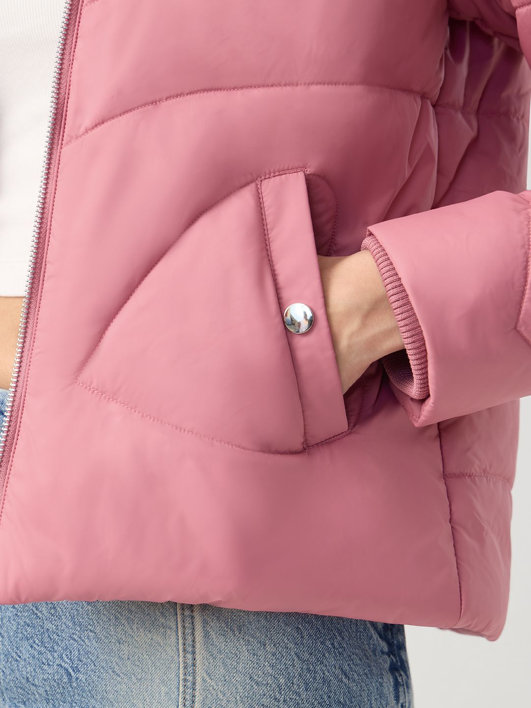 Puffer Jacket: Two Hearts Women Puffer Jackets
