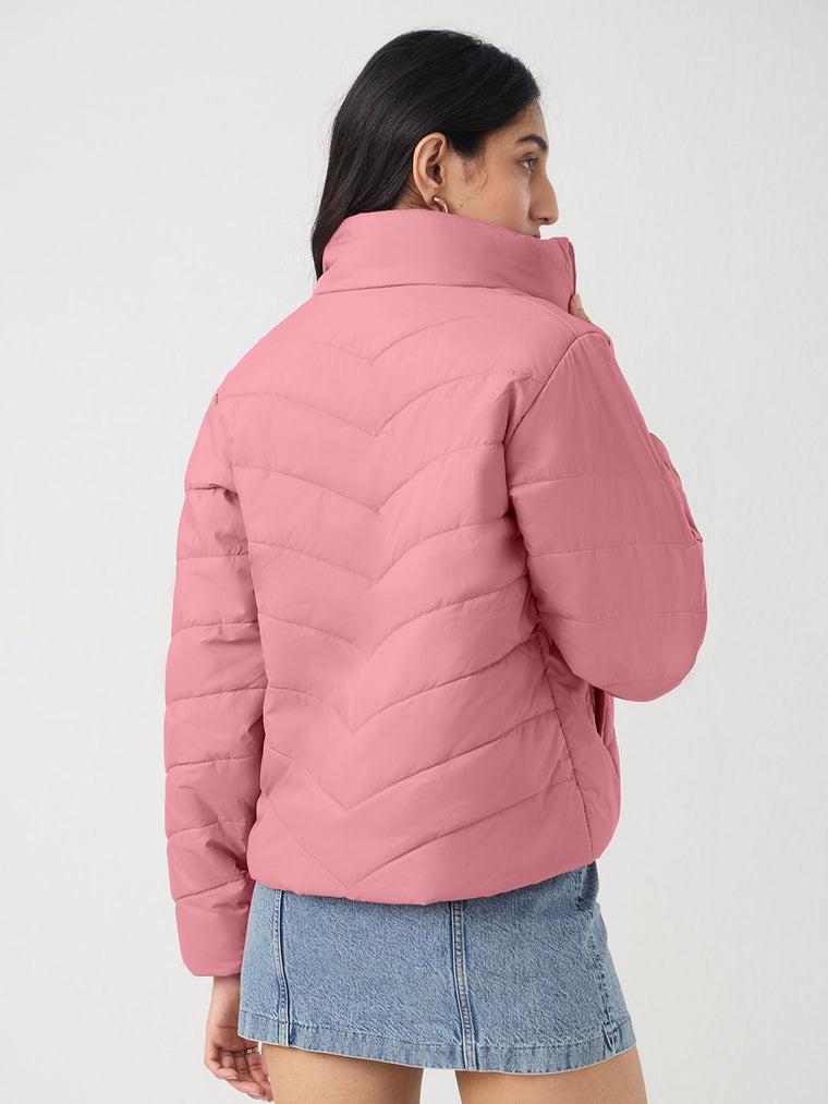 Puffer Jacket: Two Hearts Women Puffer Jackets