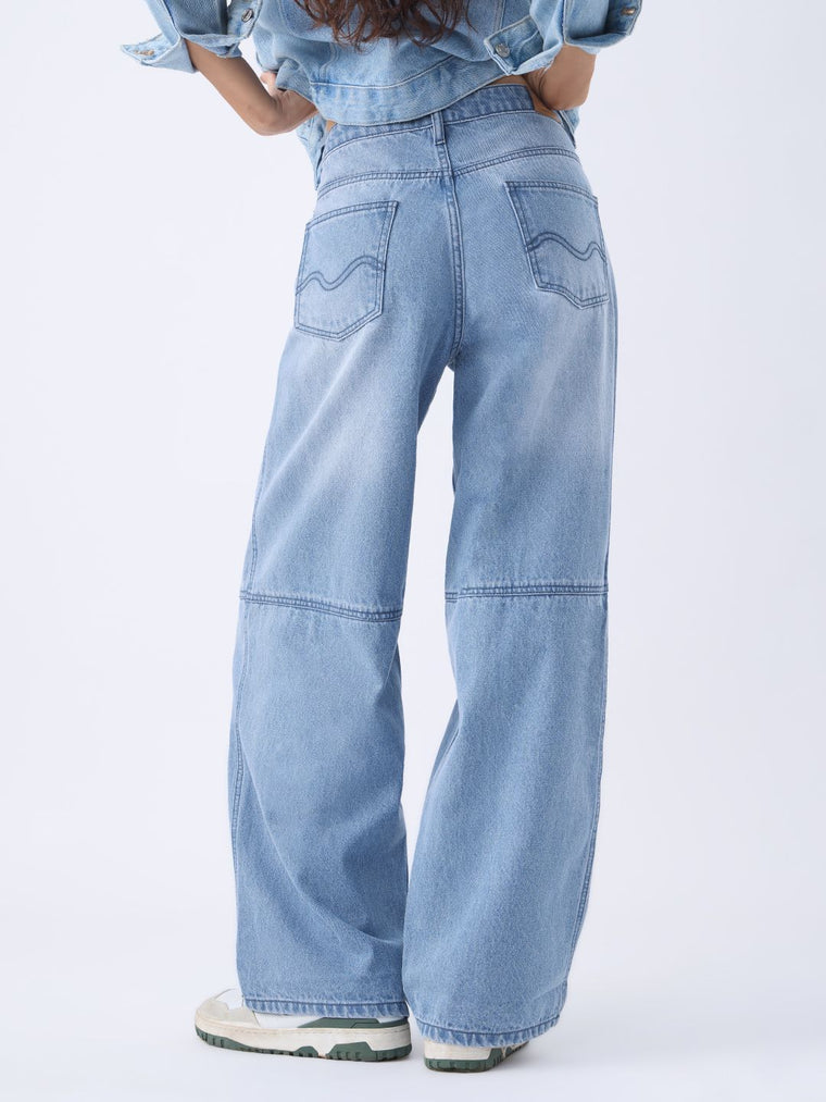 Peanuts: Racing Club Women Baggy Denims