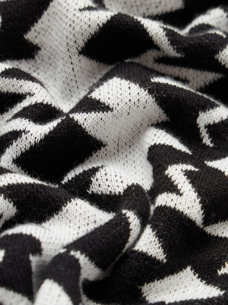 Jacquard Polo: Black Classic Polos