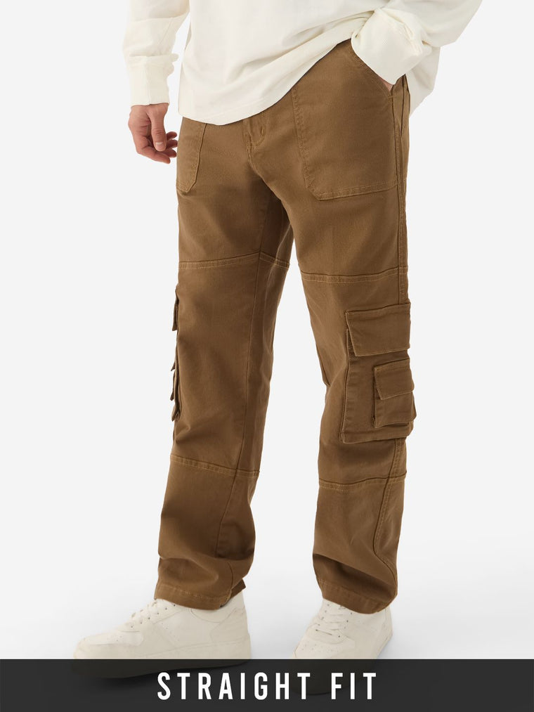 Solids: Rustic Men Cargo Jeans