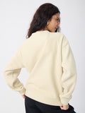 Polar Fleece Sweatshirt: Penguin Women Oversized Sweatshirts