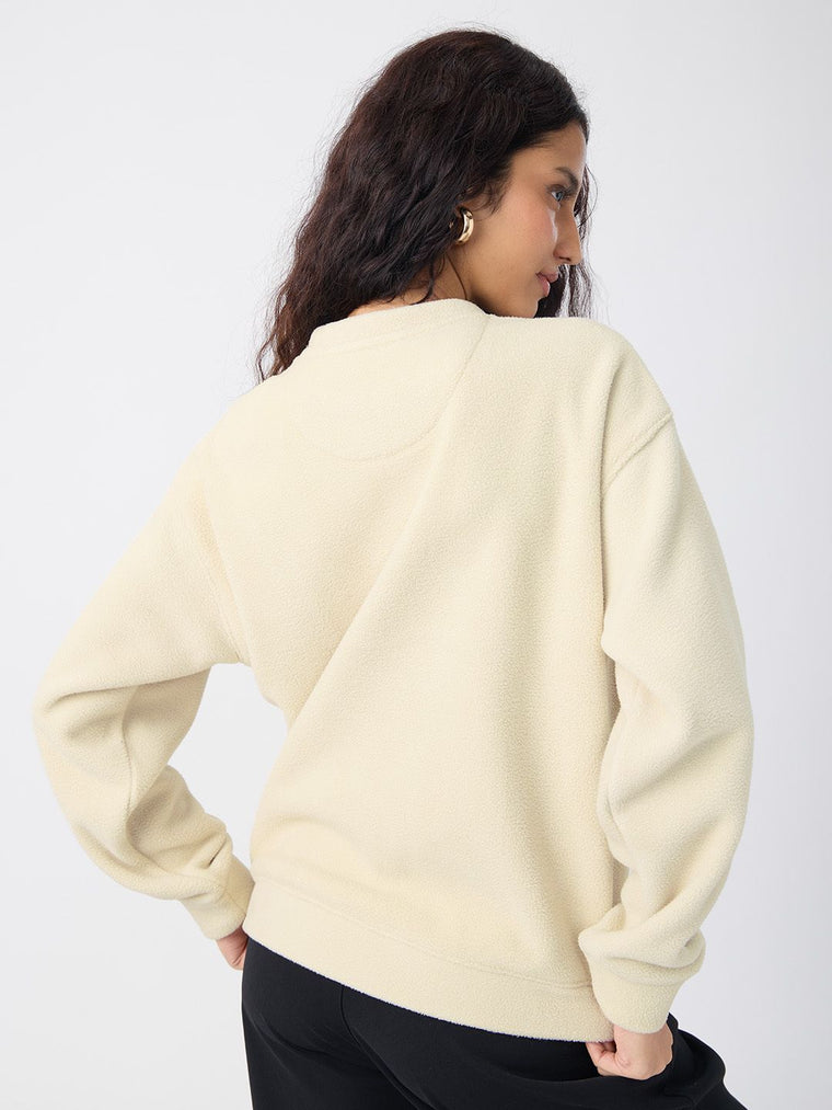 Polar Fleece Sweatshirt: Penguin Women Oversized Sweatshirts