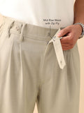 Korean Pants: Beige Men Super Flex Pants