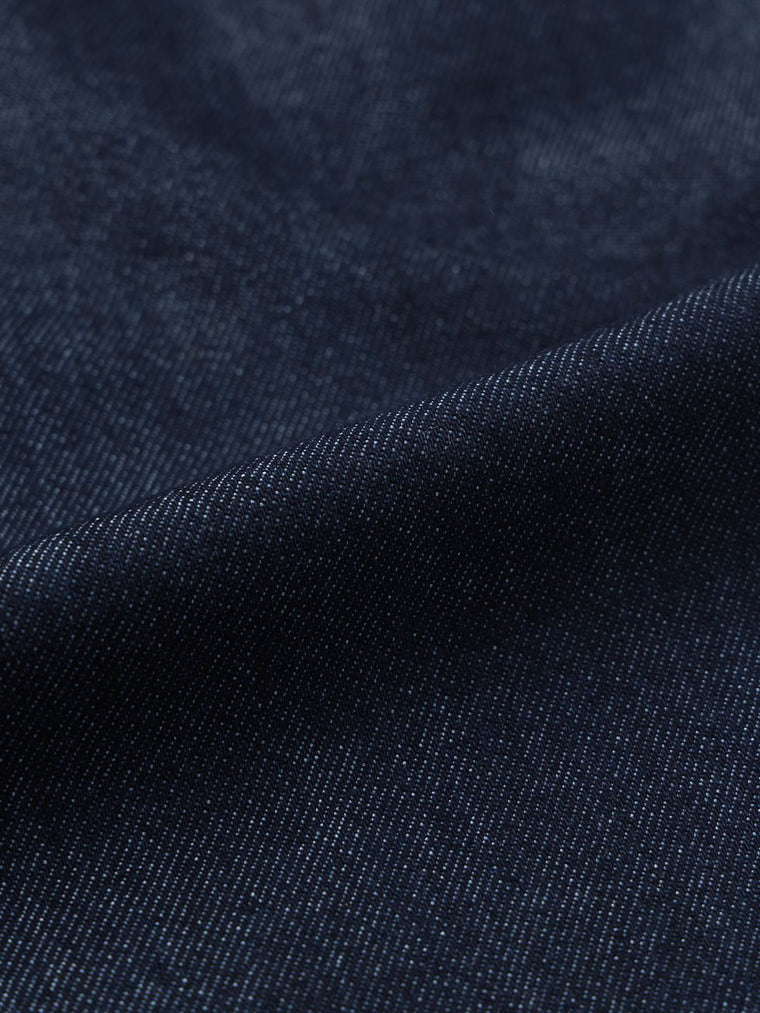 Pleated Denim: Indigo Men Straight Fit Jeans
