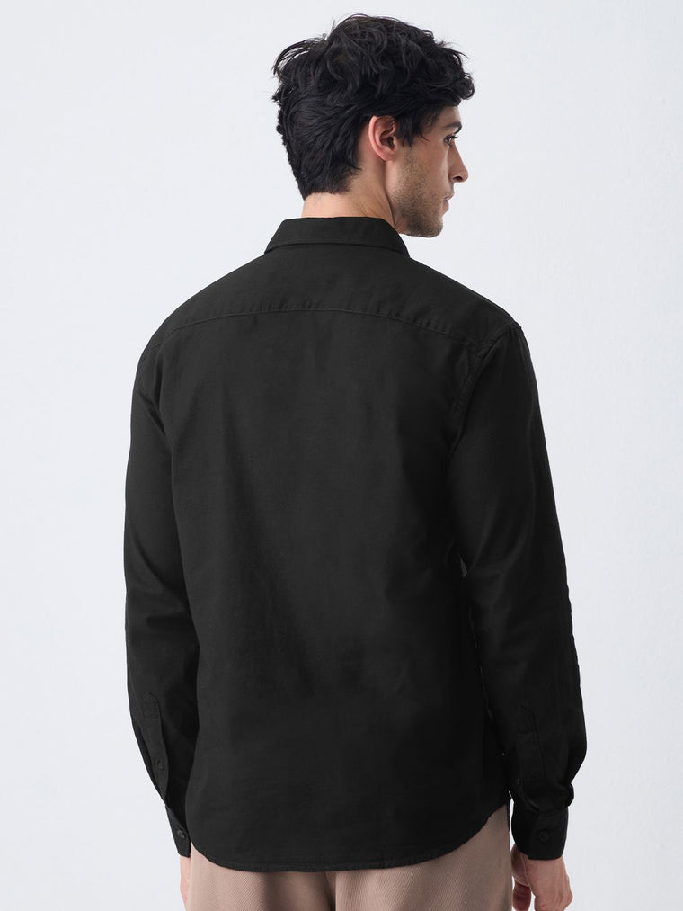 Cotton Linen: Soft Black Cotton Linen Shirts