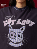 TSS Originals: Cat Lady Women Oversized Sweatshirts