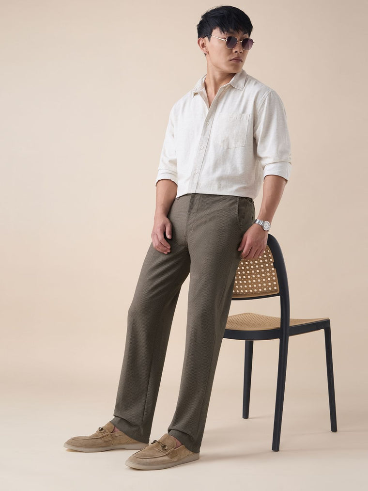 Super Pants: Latte (Classic Fit) Men Super Flex Pants